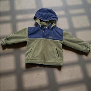 GAP Kids' Olive and Navy Hoodie